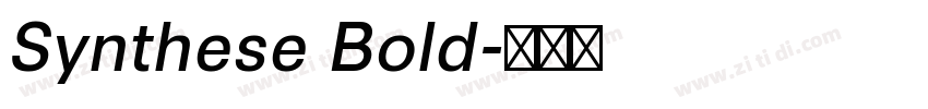 Synthese Bold字体转换